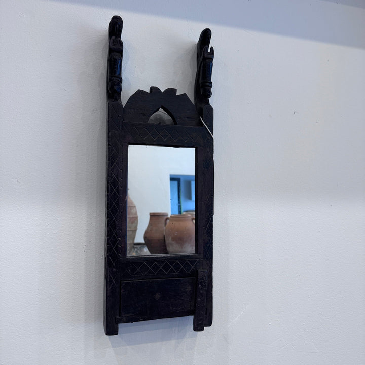 Water Tiger india Indian Tribal Hand Mirror From Banswara - 19th Century