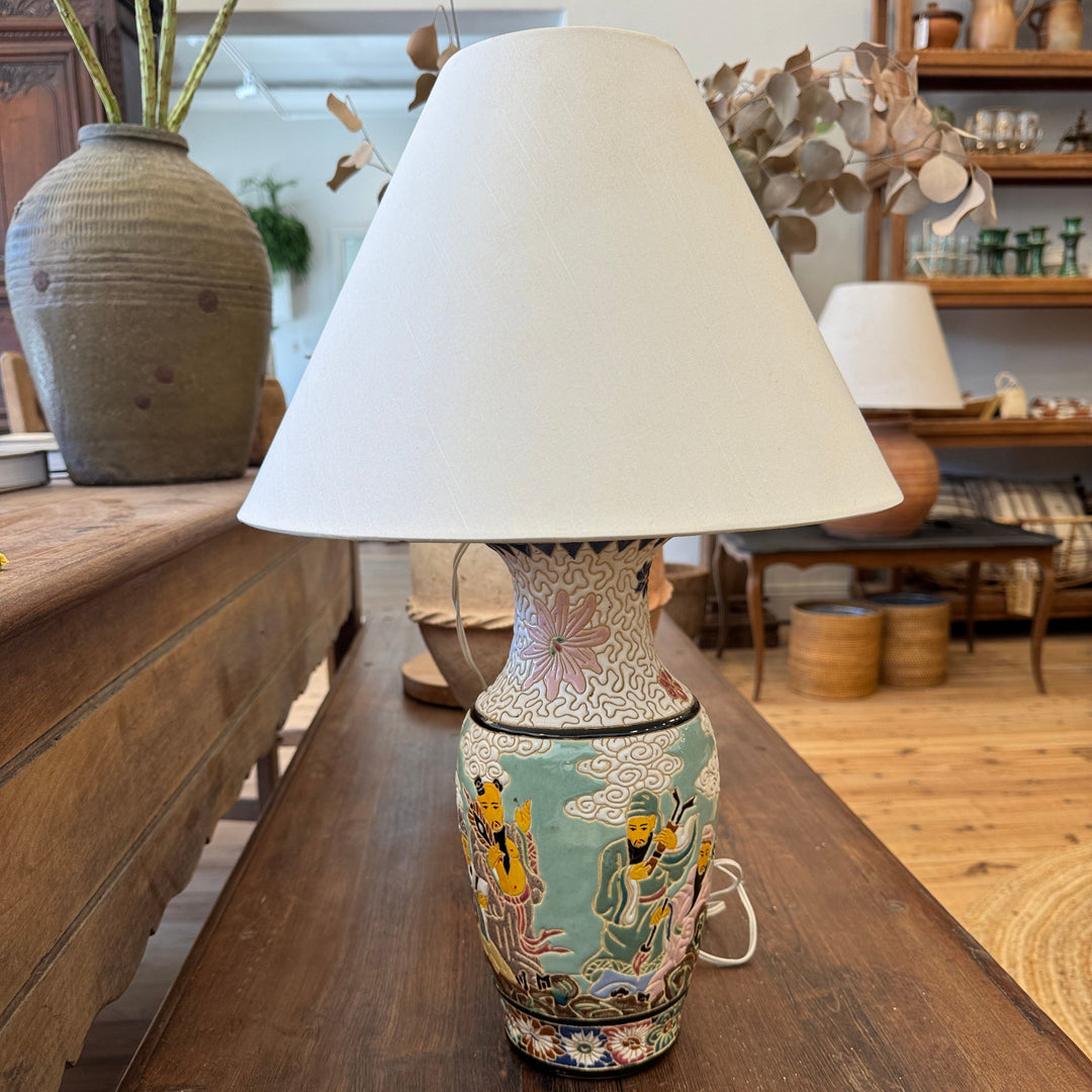 Water Tiger lamp Asian Inspired Ceramic Lamp