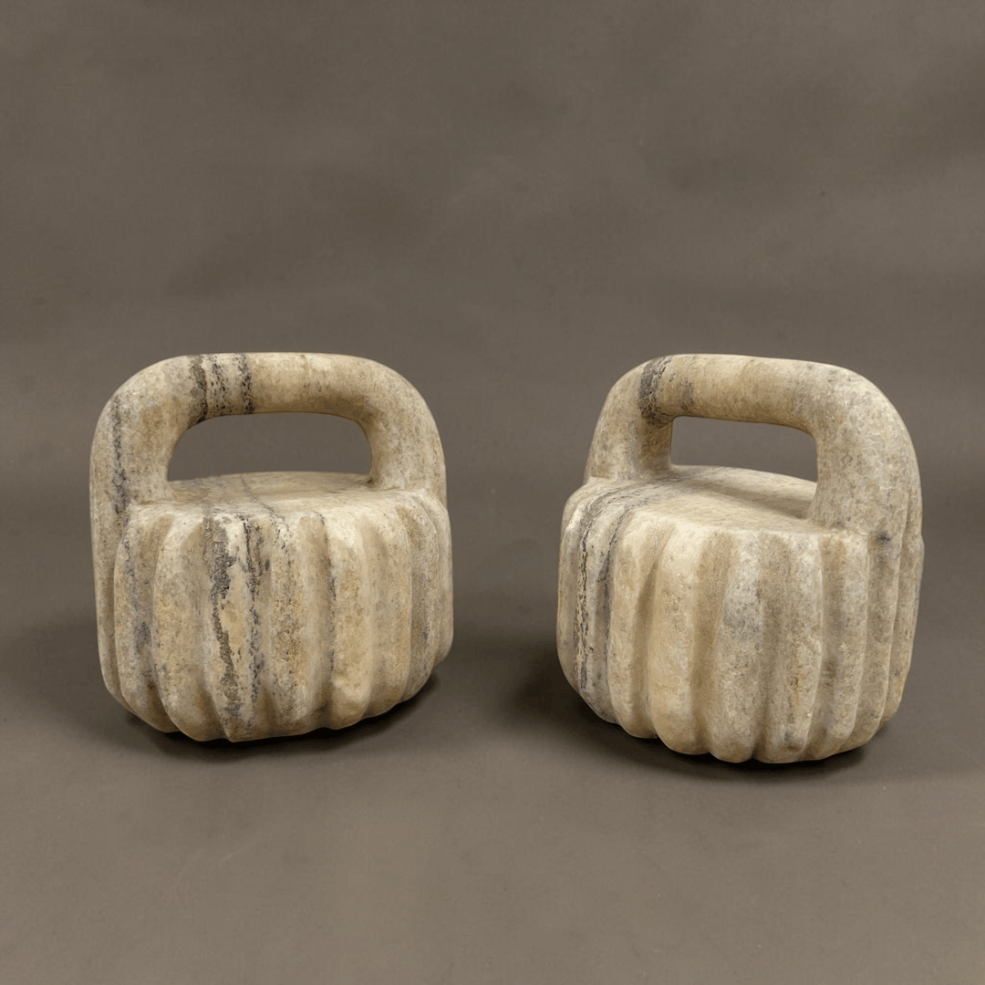 Water Tiger Decor Ancient Marble Weights from North East China
