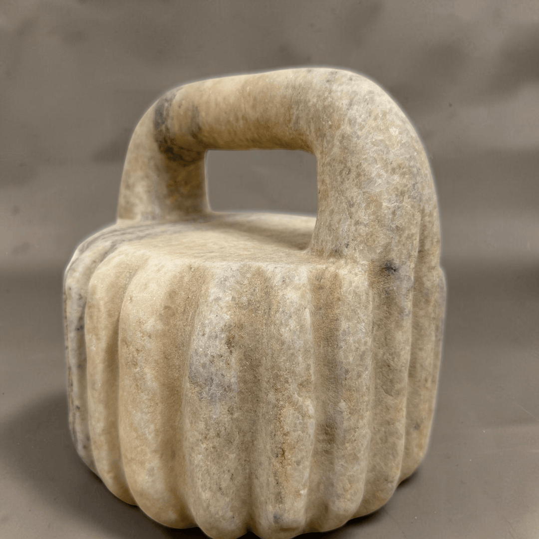 Water Tiger Decor Ancient Marble Weights from North East China