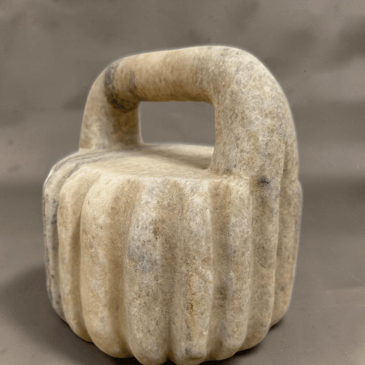 Water Tiger Decor Ancient Marble Weights from North East China