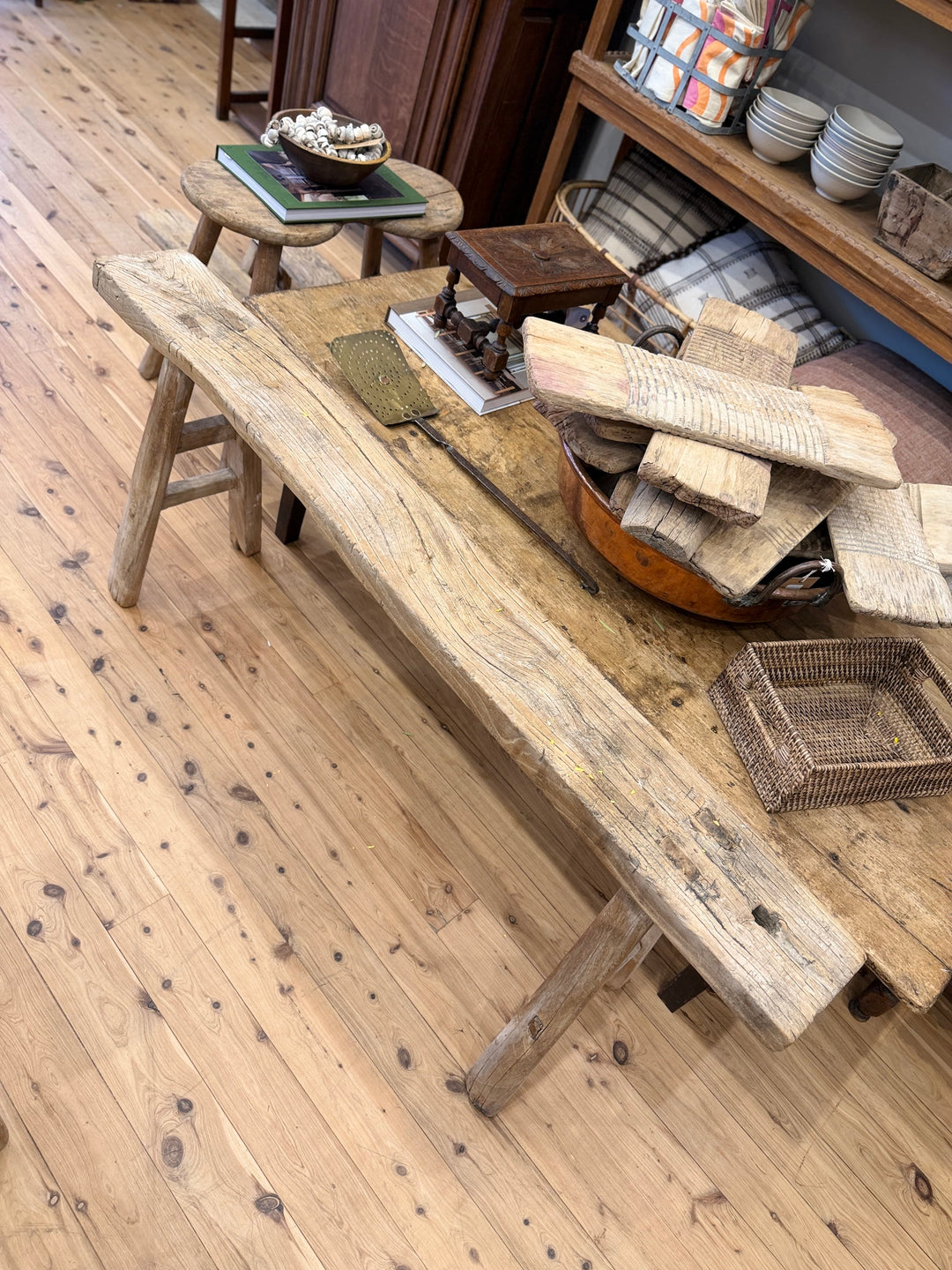 Water Tiger Furniture Chinese Elm Scholars ( "chundeng") Benches
