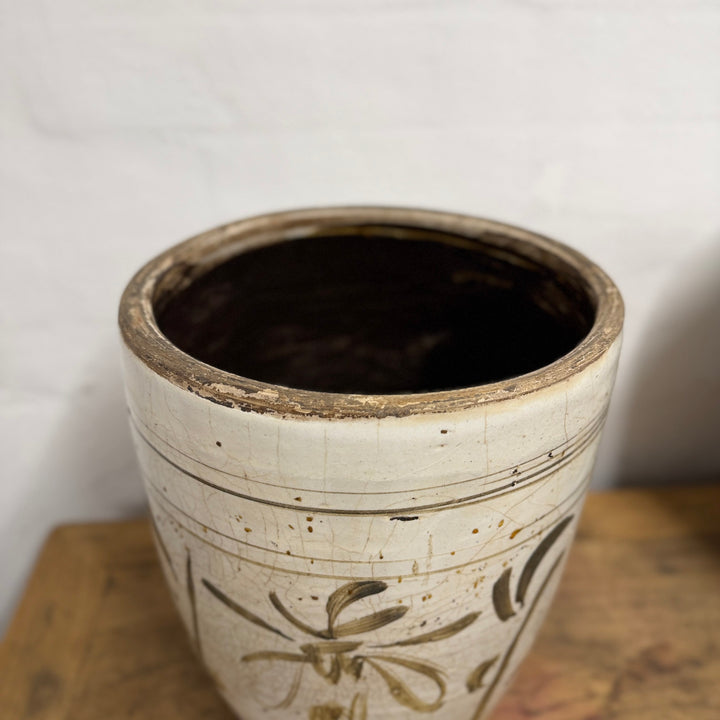Water Tiger Decor A Cizhou  Ming Dynasty Ceramic Planter - Vessel