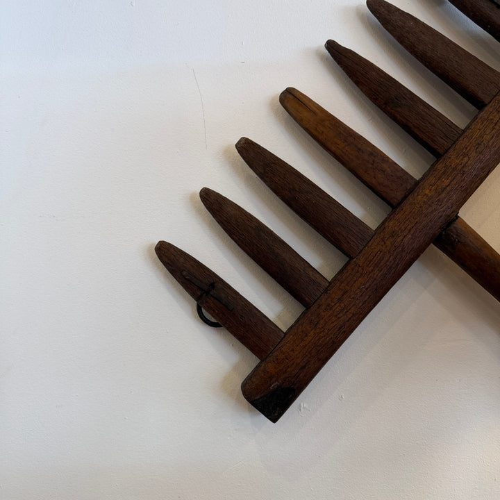 Water Tiger Decor Antique Chinese Farmers Rake