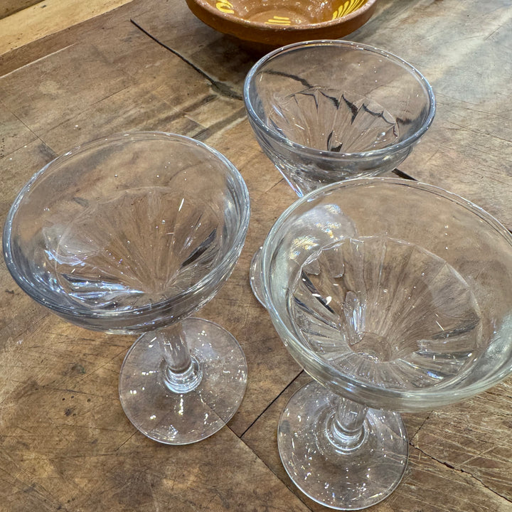 Water Tiger Furniture Vintage Cut Crystal Sherry Glasses - Set of 10 – French Antique Glassware | Water Tiger