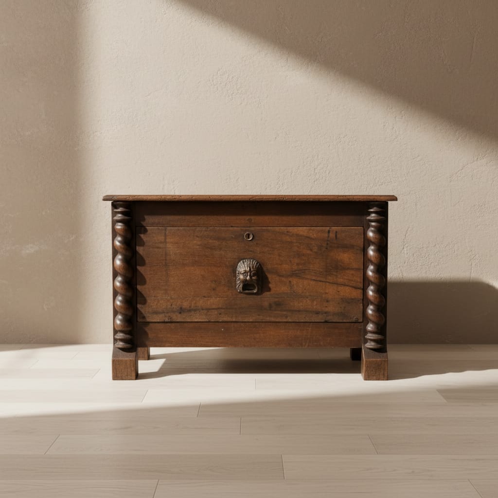 Water Tiger Furniture French Oak Early 19th Century Trunk