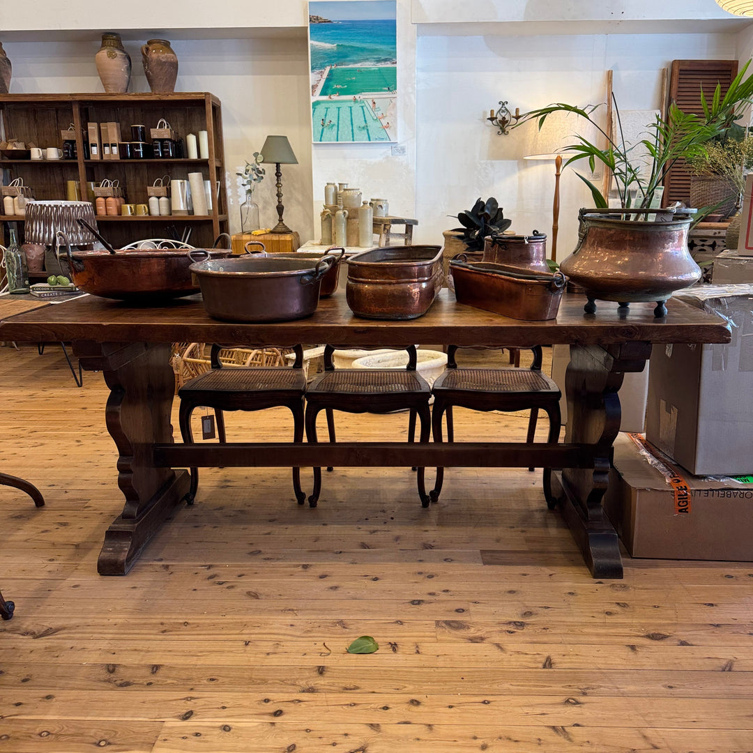 Water Tiger Furniture French 19th Century Oak Refectory Table