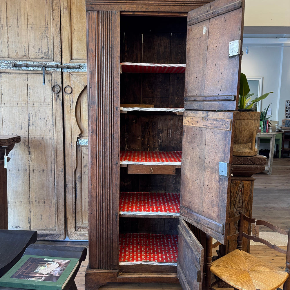 Water Tiger Furniture 19th-century French Breton Chestnut Armoire