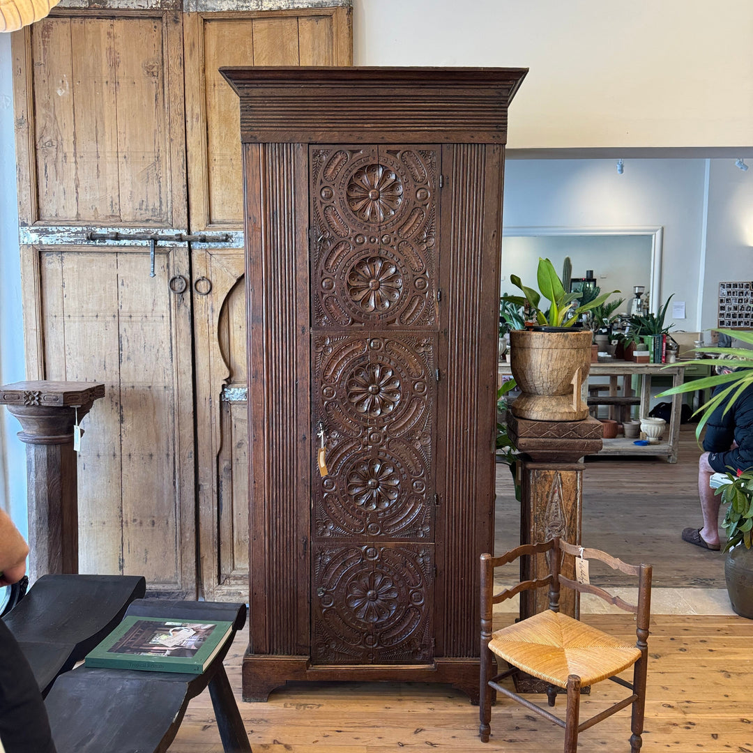 Water Tiger Furniture 19th-century French Breton Chestnut Armoire