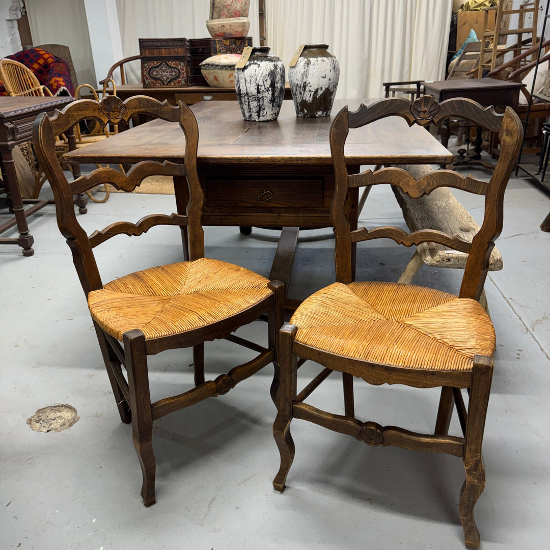 Water Tiger Furniture French Set of 6 Provincial Louis XV Style Chairs | 1930's
