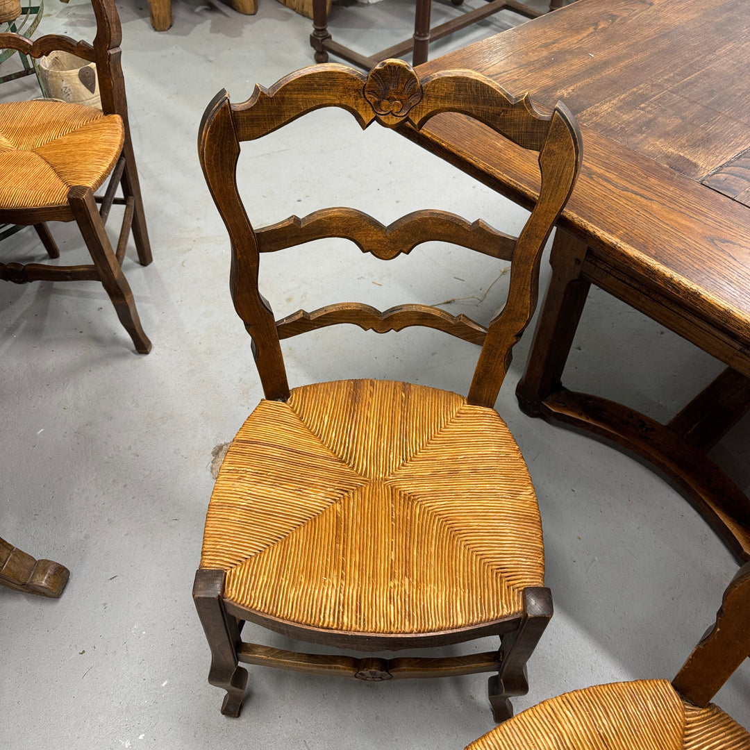 Water Tiger Furniture French Set of 6 Provincial Louis XV Style Chairs | 1930&