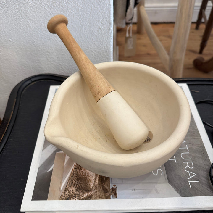 Water Tiger kitchen Marble Mortar &amp; Pestle From England