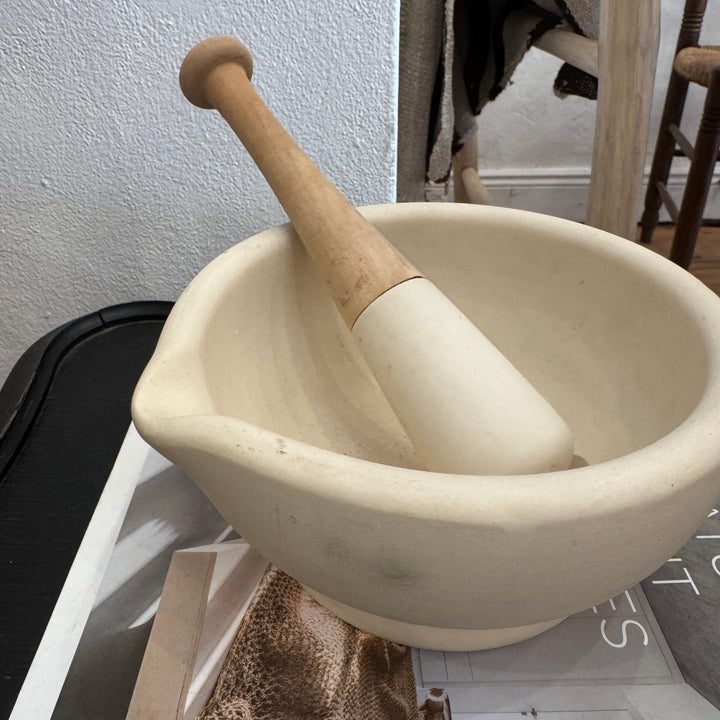 Water Tiger kitchen Marble Mortar &amp; Pestle From England