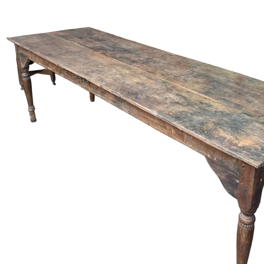 Water Tiger Furniture Long Narrow Vintage Teak Dining Table