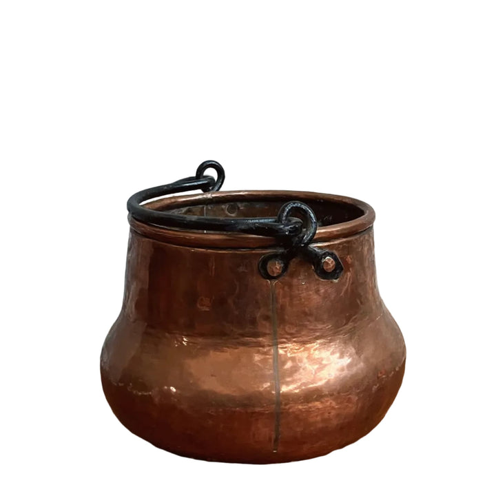 Water Tiger France Antique Copper Pot With Handles