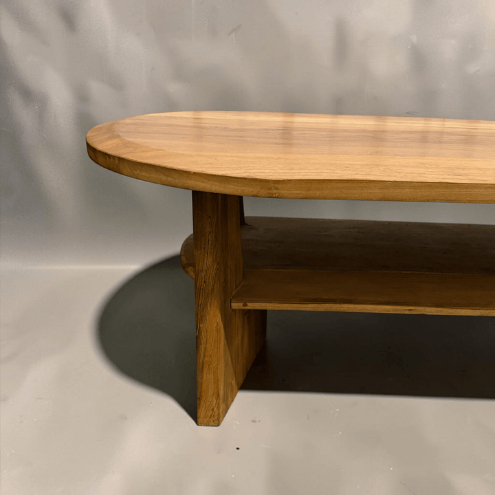 Water Tiger Furniture Teak Coffee Table Curved Ends