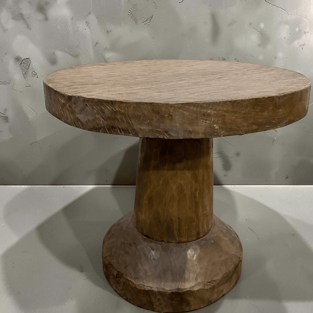Water Tiger Furniture Organic Teak Round Dining Or Entrance Table