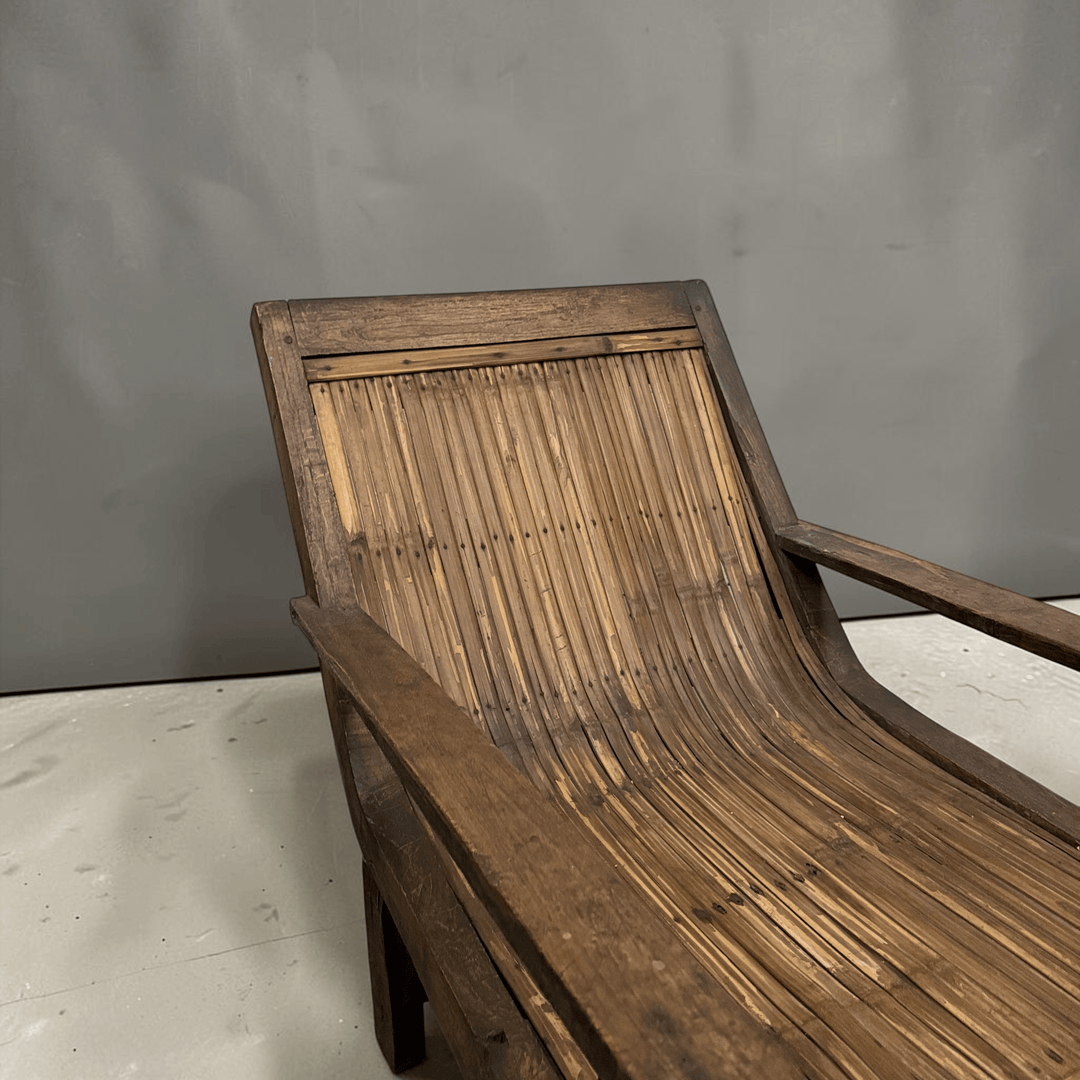 Water Tiger Decor Bamboo and Teak Plantation  Chair