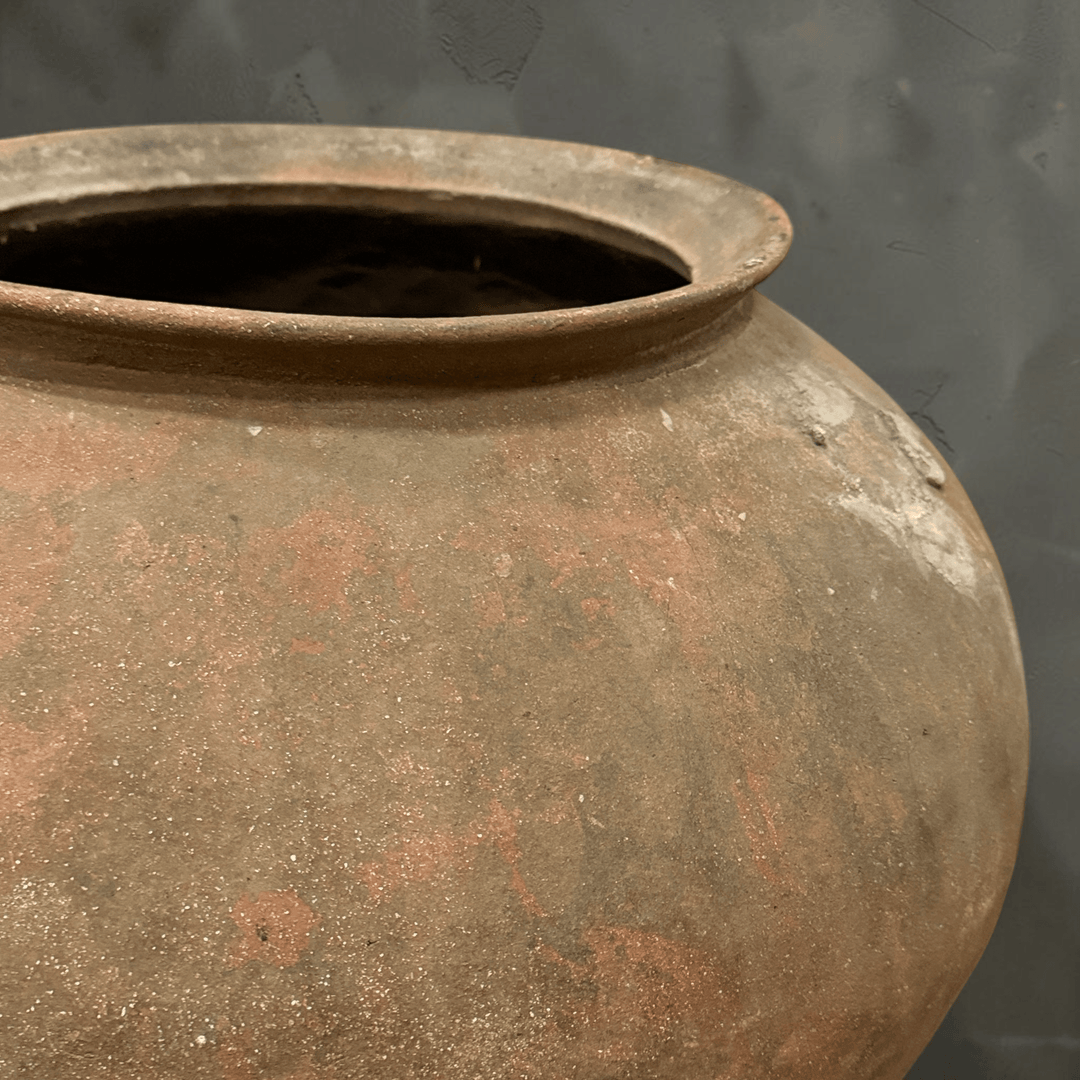 Water Tiger pot Grey Vintage Water Pots from Borneo