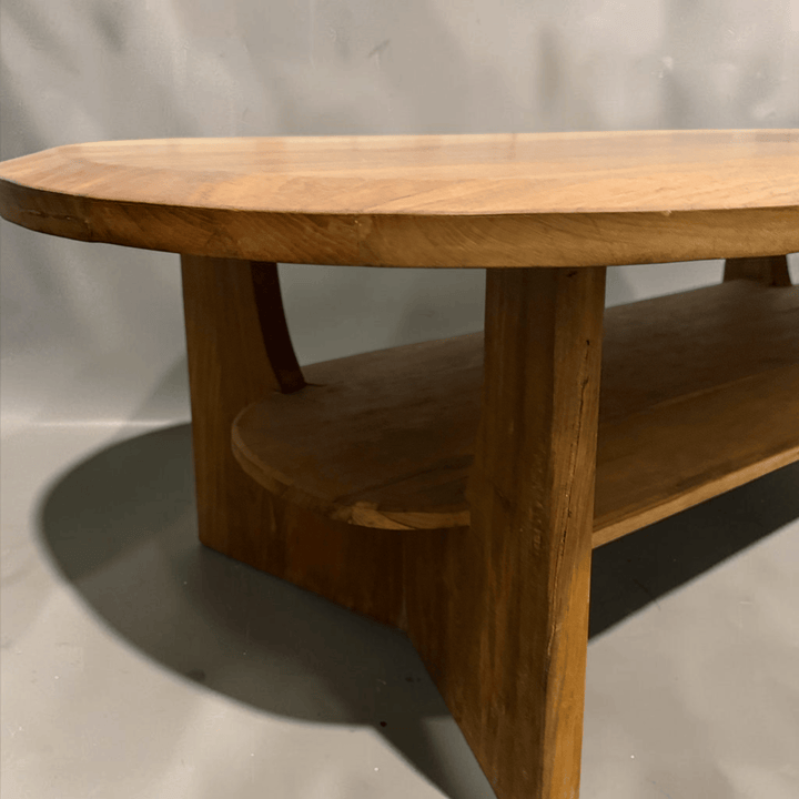 Water Tiger Furniture Teak Coffee Table Curved Ends