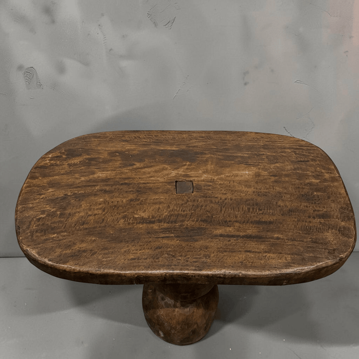 Water Tiger Furniture Organic Teak Round Table On Sculptured Base