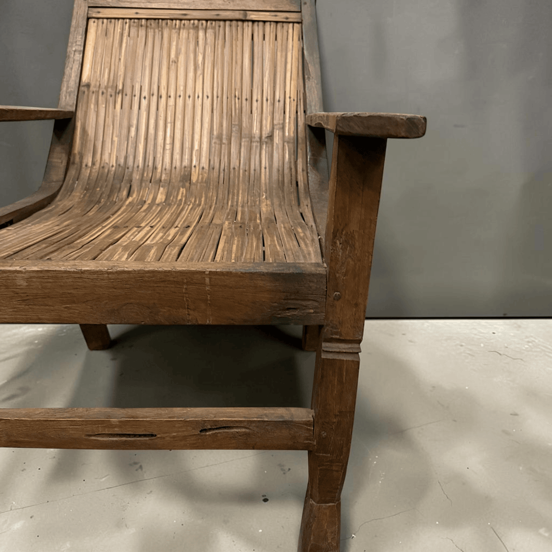 Water Tiger Decor Bamboo and Teak Plantation  Chair