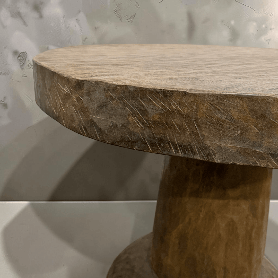 Water Tiger Furniture Organic Teak Round Dining Or Entrance Table