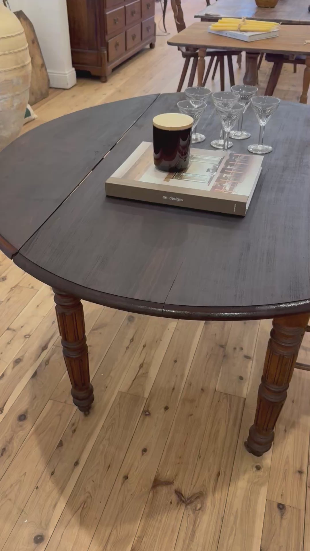 19Th C Drop Leaf Louis Style Table