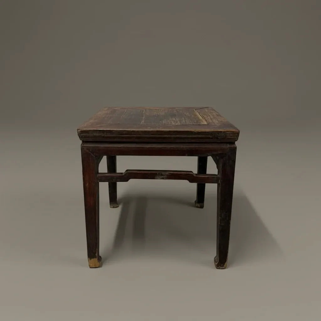 Water Tiger Furniture Antique Chinese Square Elm Side Table | 49x49x50cm